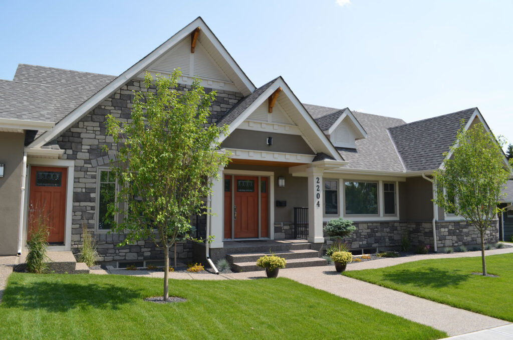 Captivating Curb Appeal 1 Infill Builders Calgary - Craftsman Style Home